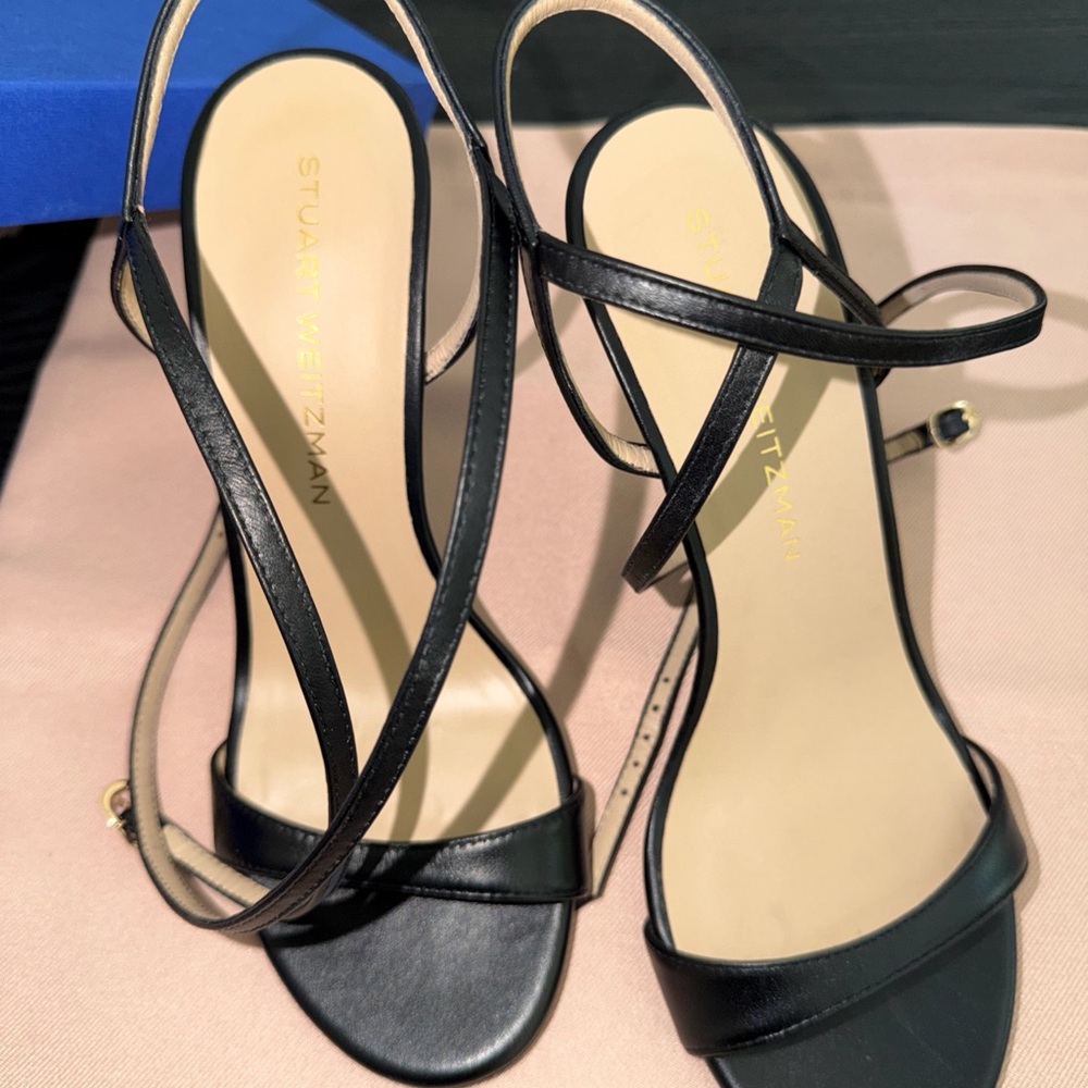 Stuart Weitzman Black Strappy Heels‎ - Picture 13 of 14